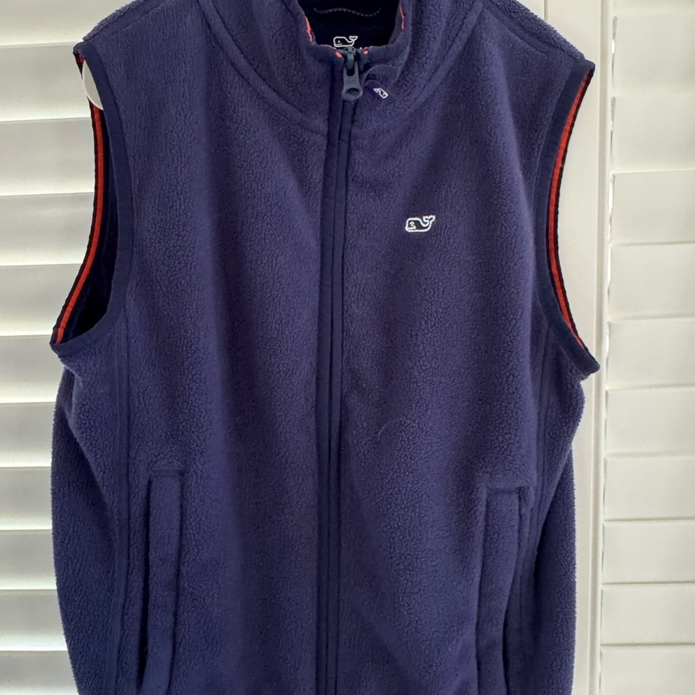 Vineyard Vines Dark Blue Fleece Vest